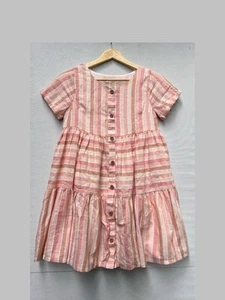 Happily Grey Kids striped lined Relaxed fit short dress size 12 - Picture 1 of 6
