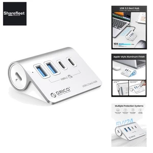 USB Hub, USB 3.2 Gen 1 Verteiler mit 2 USB-A Port und 2 USB-C Port, Aliuminum... - Afbeelding 1 van 9