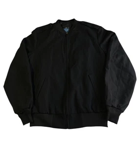 Neptune Garment Co Military Bomber Jacket Men's Size 44 Black Removable 3M Liner - Picture 1 of 10