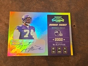 2002 Playoff Contenders #114 Bryant Mckinnie Vikings Rookie Ticket Auto /600 - Picture 1 of 3