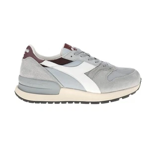 Zapatillas informales grises con cordones Diadora Conquest piel de cerdo Sw para hombre 180467-7509 - Imagen 1 de 5