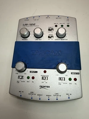 Tascam US-122 USB Audio MIDI Interface – For Parts / As Is - Image 1 of 4