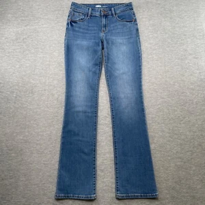 Old Navy Jeans Women 4 (29x32) Blue Kick Boot Mid Rise Y2K Chic Mid Rise - Picture 1 of 14