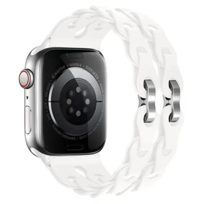 Correa delgada deportiva de silicona para Apple Watch 10 9 8 7 6 5 SE Ultra 2 Foto 1 de 4