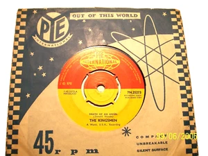 45rpm vinyl record.....The Kingsmen.....Death Of An Angel......60s Garage - Picture 1 of 1