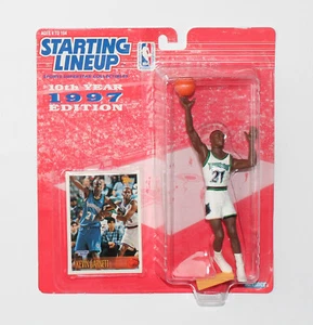 Figura de acción Kevin Garnett Minnesota Timberwolves + tarjeta coleccionable NBA baloncesto - Imagen 1 de 4