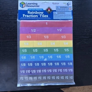 Learning Resources Soft Foam Magnetic Rainbow Fraction 0611 - Picture 1 of 2