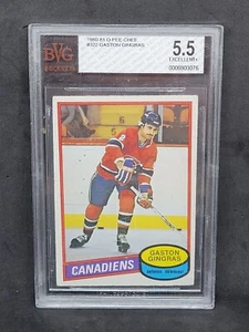 1980-81 O-Pee-Chee OPC #322 Gaston Gingras Rookie RC BVG 5.5 EX+ - Picture 1 of 2