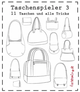Schnittmuster Taschenspieler 3 mit 11 Taschenschnitten von Farbenmix💞💞💞 - Bild 1 von 1