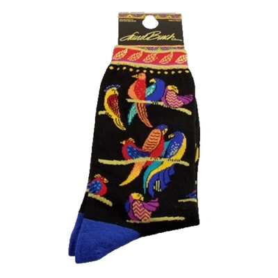 Laurel Burch Calcetines Pájaros Pájaro del Paraíso M/L Artista Calcetín Zapato Talla 4-10 Raro NUEVO Foto 1 de 3