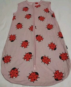 BONDS baby summer sleeping bag sleeveless, pink with ladybugs, size 000 - Picture 1 of 21