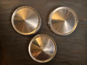 3 OEM 1957-59 Plymouth Savoy 10” Dog Dish Hubcaps - Picture 1 of 8