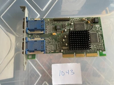 Matrox Millenium G450 DUAL HEAD 16MB 64 BIT AGP Video Card GPU 2x/4x G45+MDHA16D - Image 1 of 2