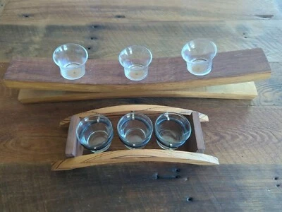 Juego de 2 candelabros de madera para 3 velas votivas Foto 1 de 4