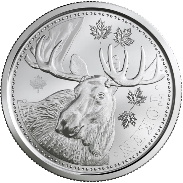MOOSE L'ORIGNAL Security Test Token Royal Canadian Mint 2018 ResearchDevelopment - Image 1 of 1