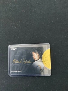 2017 James Bond Archives Final Edition MAUD ADAMS Gold Autograph Incentive - Picture 1 of 2