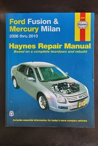 Ford Fusion & Mercury Milan 2006 thru 2010 Haynes Repair Manual - Picture 1 of 2