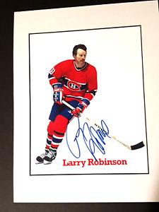 LARRY ROBINSON signed MONTREAL CANADIENS photo
