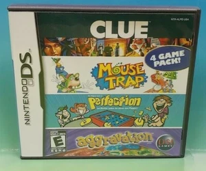 Clue/Mouse Trap/Perfection/Aggravation Nintendo DS DS Lite 3DS 2DS Game Tested - Picture 1 of 2