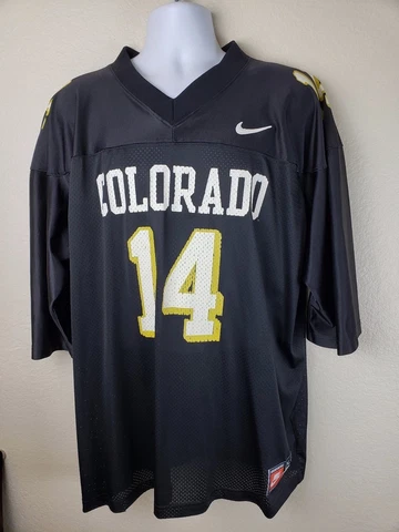 COLORADO BUFFALOES #14 TEAM NIKE FOOTBALL JERSEY MENS XXL - Free Shipping Cover