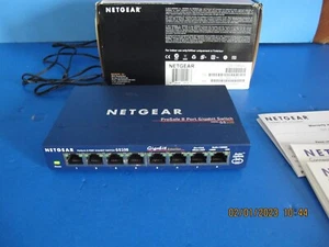 NETGEAR GS108 ProSafe (GS108-400NA) 8 Port Standalone Gigabit Ethernet Switch - Picture 1 of 6