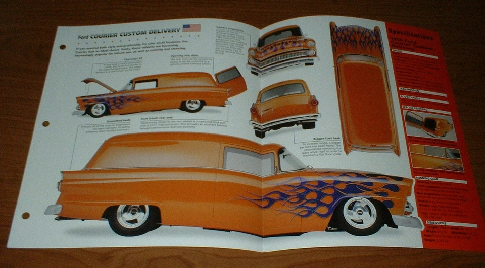 1956 Ford Courier доставка оригинальный Imp брошюра спецификации информация 56 272 универсал - Изображение 1 из 1