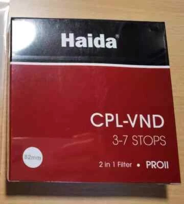 Haida PRO II CPL-VND 2 em 1 67mm filtro variável ND 3-7 parada CPL 2 em 1 caixa aberta - Imagem 1 de 4