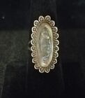 BEAUTIFUL SIZE 7 VINTAGE STERLING SILVER TAXCO MEXICO OVAL ABALONE RING