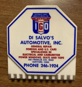 Vtg Advertising Di Salvo’s Automotive Inc Car Visor Ice Scrapper Hartford CT A7 - Picture 1 of 12