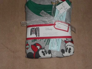 NEW, DISNEY KID'S FAMILY SLEEP COMFY PAJAMA SET, SIZE 5, MICKEY & MINNIE - Picture 1 of 3