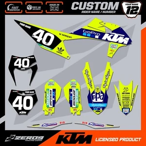KTM MOTOCROSS GRAPHICS, CUSTOM MX GRAPHICS KIT, SX SXF EXC EXCF PRO-G YEL-F - Picture 1 of 8