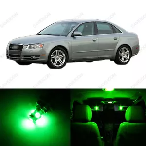 21 x Paquete de luces interiores LED verdes para Audi A4 S4 B6 2002-2008 sedán + herramienta - Imagen 1 de 6