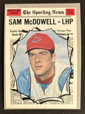 1970 Topps Sporting News Sam McDowell All Star Card #469 Indians Pitcher VG O/C - Image 1 of 2