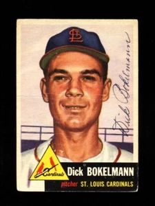 Topps Dick Bokelmann #204 1953 autógrafo firmado por los cardenales - Imagen 1 de 1