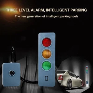 Sistema di Parcheggio Auto Distanza Stop Aiuto Guida Auto Sensore Garage Luce Sicura U K - Foto 1 di 10