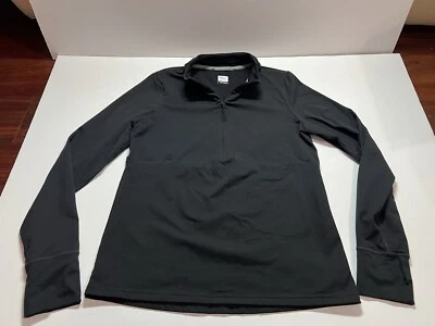 Prana 1/2 Zip Active Pullover Womens Large Black Long Sleeve (0277) - Image 1 of 4