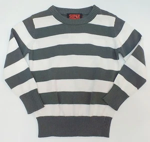 New! Super Charged Striped Long Sleeve Sweater Little Boys Toddler Medium (4) - Picture 1 of 1