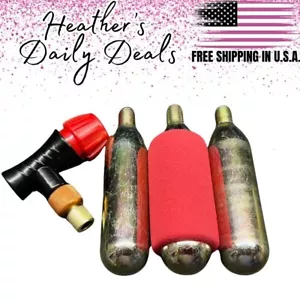 3 Cartridge Moped Dirt Bike Trail Tire Repair Inflation Enduro Emergency Fill - Picture 1 of 1