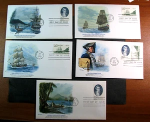 USA Briefmarke FDC Scott # 1732,1733 Capt. Cook 1978 gebraucht PL40 - Bild 1 von 1
