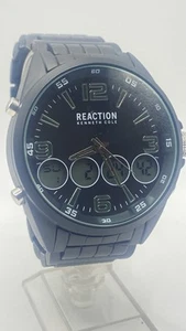 Kenneth Cole Reaction Mens Black Dial Bracelet Digital Analog Watch RK50177001 - Picture 1 of 22