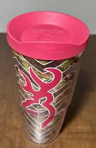 2006 Tervis Browning Realtree Hirschbock Jagd 24 Unzen Becher Camouflage mit rosa Deckel - Bild 1 von 15