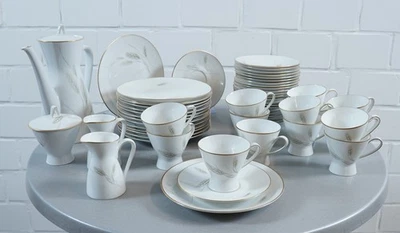 Porcelaine Rosenthal forme 2000 épis bordure dorée différentes pièces au... - Photo 1/4