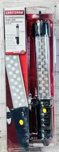 Craftsman 35 LED Rechargeable Work Light w/ AC & DC Chargers – New in Package - Picture 1 of 6