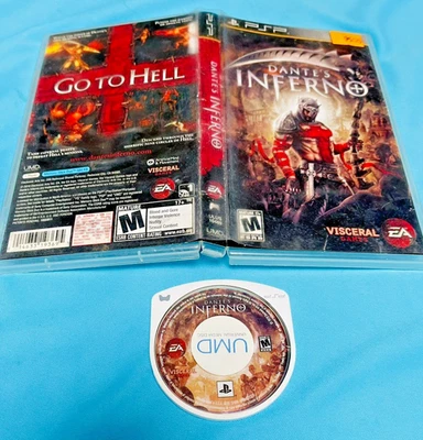 Dante's Inferno (Sony PSP, 2010) No manual, See pictures! Tested - Image 1 of 2