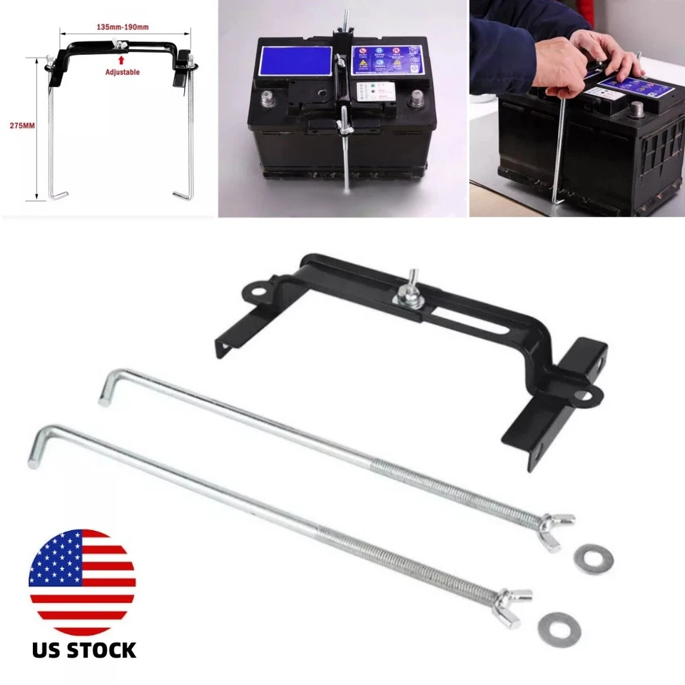 10.83" Universal Car Storage Battery Holder Stabilizer Rack Mount Bracket Stand - Image 1 of 4