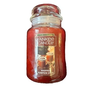 Yankee Candle Whipped Pumpkin Spice 22oz Large Jar Candle NEW - Picture 1 of 3
