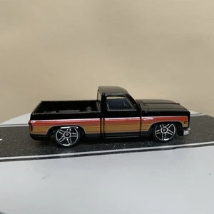 2023 Hot Wheels HW Slammed #1/5 1983 Chevy Silverado Black Square Body Pickup NM - Picture 1 of 13