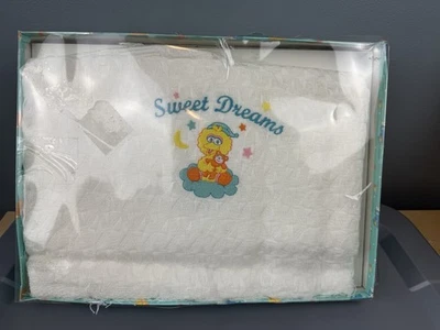 Xale/cobertor vintage bebê pássaro grande - Imagem 1 de 4