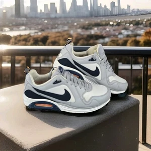 Nike Air Max Trax Wolf Gris Blanco Azul Marino Para Hombre Talla 12 Lunarlon Usado en Excelente Condición 620990-110 - Imagen 1 de 13