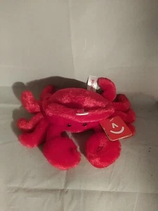 Aurora Red Batwing Coral Crab Plush  S 6”x 8” New - Picture 1 of 1